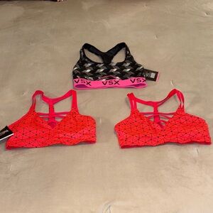 VSX Sports Bras Trio - Pink and Red